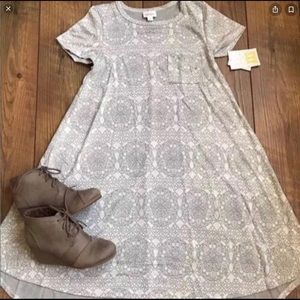 Lularoe Carly Silver Medallion Dress NWT